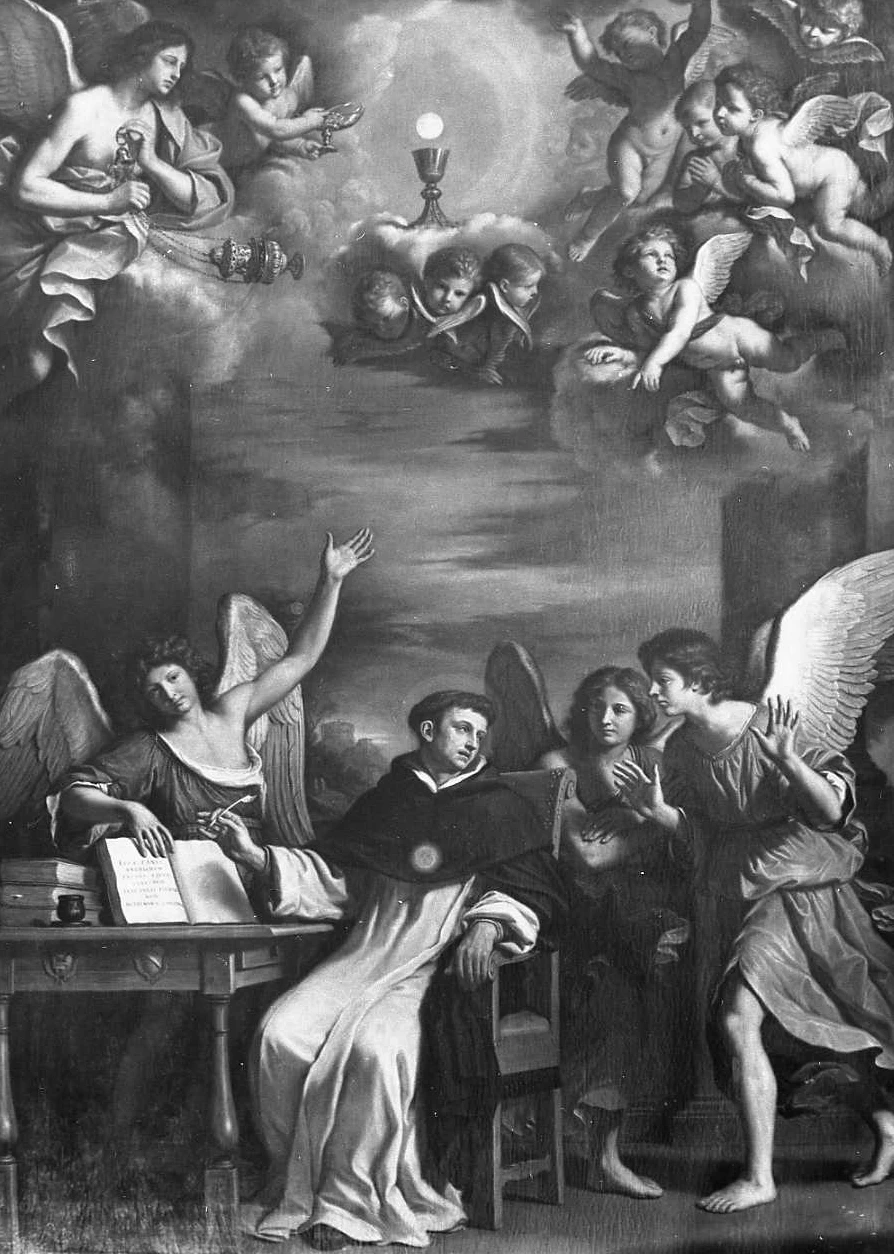 Giovanni Francesco Barbieri, il Guercino - San Tommaso riceve l'eucarestia, Basilica di S. Domenico, Bologna